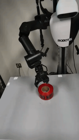 ROBOTIS AI Worker performing a manipulation task